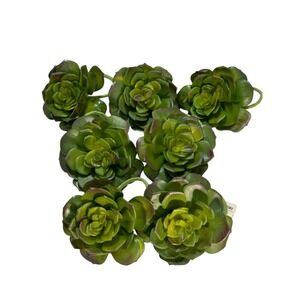 Z Gallerie Desert Succulent Napkin Rings Napkin Holders Set of 7
